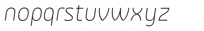 Rasane Thin Italic Font LOWERCASE