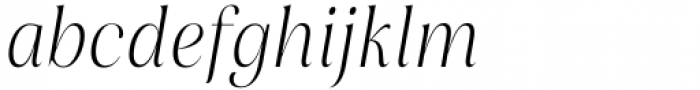 Rasbern Light Italic Font LOWERCASE
