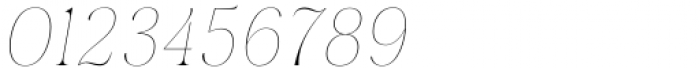 Rasbern Thin Italic Font OTHER CHARS