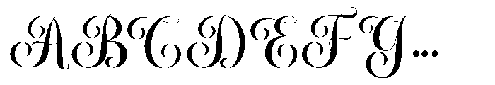 Rasdelia Swashed Rasdelia Calligraphy Regular Font UPPERCASE
