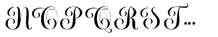 Rasdelia Swashed Rasdelia Calligraphy Regular Font UPPERCASE