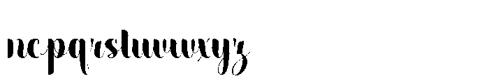 Rasdelia Swashed Rasdelia Calligraphy Regular Font LOWERCASE