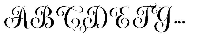 Rasdelia Swashed Regular Font UPPERCASE