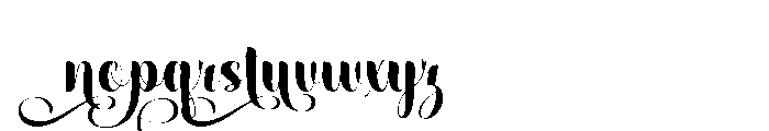 Rasdelia Swashed Regular Font LOWERCASE