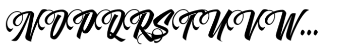 Rasettagin Font UPPERCASE