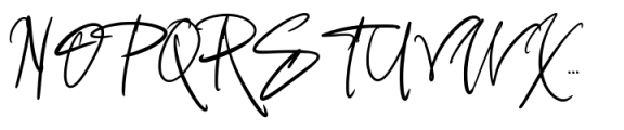 Rasimera Signature Font UPPERCASE