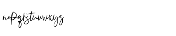 Rasimera Signature Font LOWERCASE