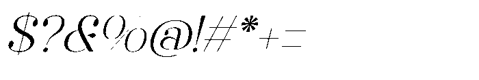 Raslera  Italic Italic Font OTHER CHARS