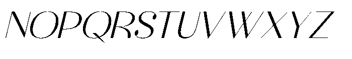 Raslera  Italic Italic Font UPPERCASE