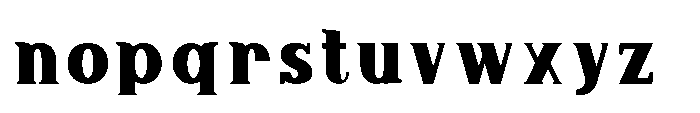 Rasquito Bold Font LOWERCASE