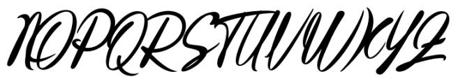 Rassell Regular Font UPPERCASE