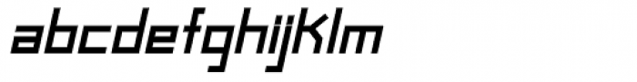 Raster Black Oblique Font LOWERCASE