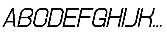 Rastera Italic Font UPPERCASE