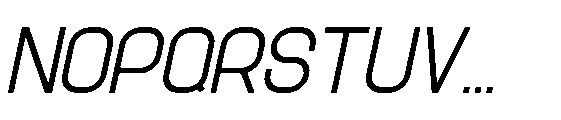 Rastera Italic Font UPPERCASE
