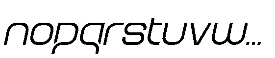 Rastera Italic Font LOWERCASE