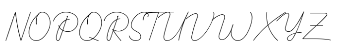 Rastery Signature Font UPPERCASE
