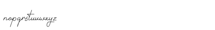 Rastery Signature Font LOWERCASE