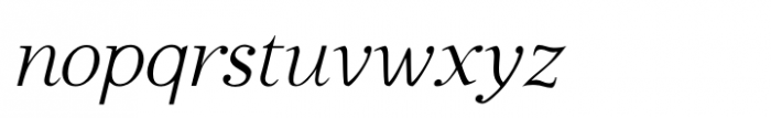 Ratafly Thin Italic Font LOWERCASE