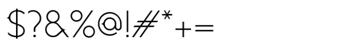 Rathbone Light Font OTHER CHARS
