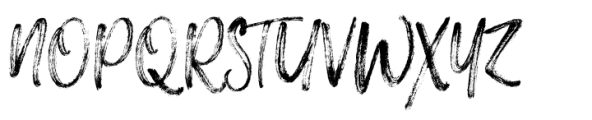 Rather Hart Brush Font UPPERCASE