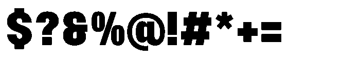 Ration Black Font OTHER CHARS