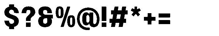 Ration Bold Font OTHER CHARS