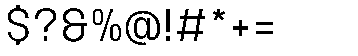 Ration Extra Light Font OTHER CHARS