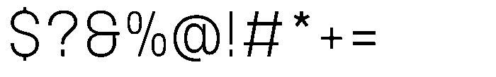 Ration Thin Font OTHER CHARS