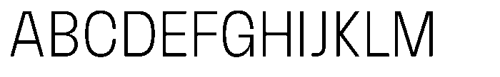 Ration Thin Font UPPERCASE