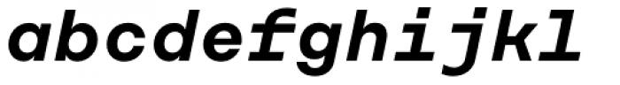 Rational TW Display Semi Bold Italic Font LOWERCASE