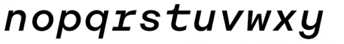 Rational TW Text Medium Italic Font LOWERCASE