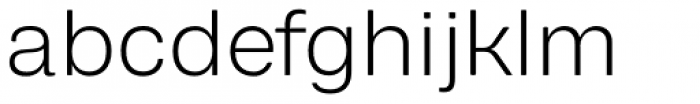 Rationell Light Font LOWERCASE