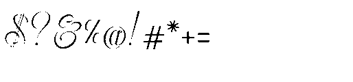 Raufendry Regular Font OTHER CHARS