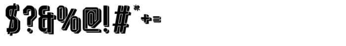 Raumdeuter Shadow Font OTHER CHARS