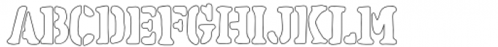 Ravager Serif 2 Outline Font UPPERCASE