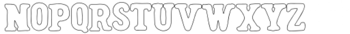 Ravager Serif Regular Outline Font LOWERCASE
