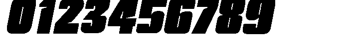 Ravedo Compressed Italic Font OTHER CHARS