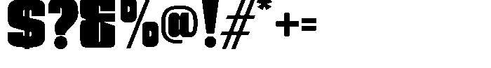 Ravedo Compressed Regular Font OTHER CHARS
