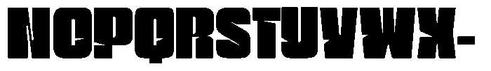 Ravedo Compressed Regular Font UPPERCASE