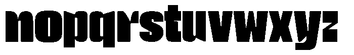 Ravedo Compressed Regular Font LOWERCASE
