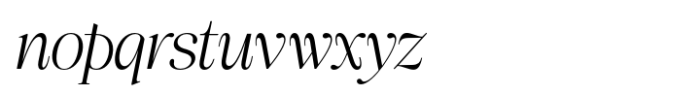 Ravelle Extra Light Italic Font LOWERCASE