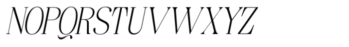 Ravelle Thin Italic Font UPPERCASE