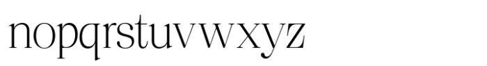 Ravelle Thin Font LOWERCASE