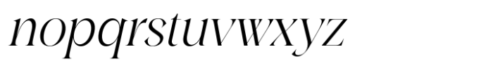 Ravello Italic Font LOWERCASE