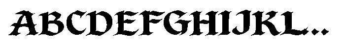 Ravemoor Regular Font UPPERCASE