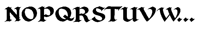 Ravemoor Regular Font UPPERCASE