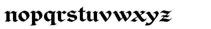 Ravemoor Regular Font LOWERCASE