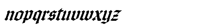 Raven Clave Obelique Font LOWERCASE