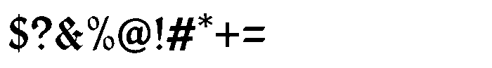 Raven Clave Regular Font OTHER CHARS