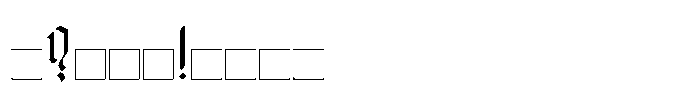 Raven Gothic Font OTHER CHARS